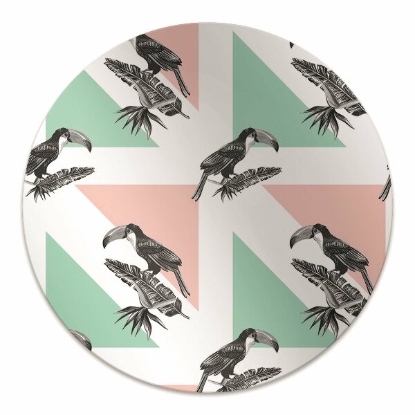 Ochranná podložka pod židli Toucan s trojúhelníky