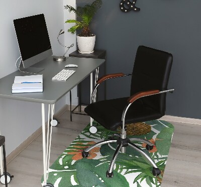 Podložka pod kancelářskou židli tropický ananas