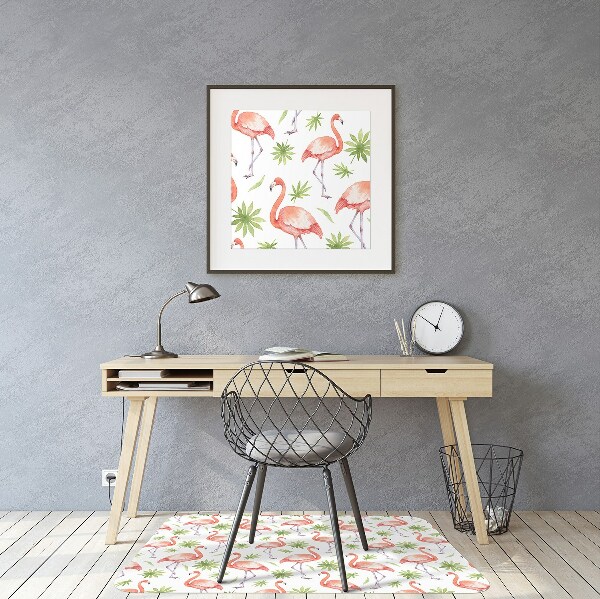 Podložka pod kolečkovou židli Flamingos