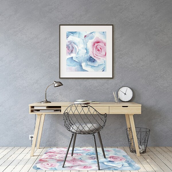 Ochranná podložka pod židli pastel květiny