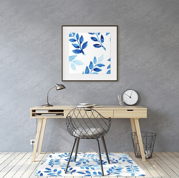 Ochranná podložka pod židli blue akvarel