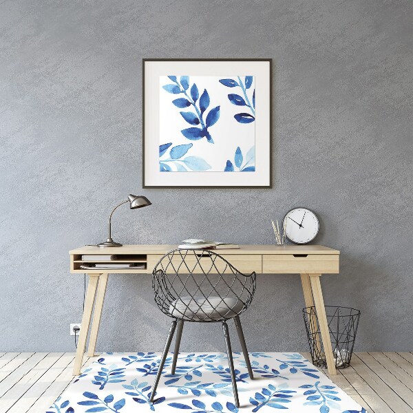 Ochranná podložka pod židli blue akvarel