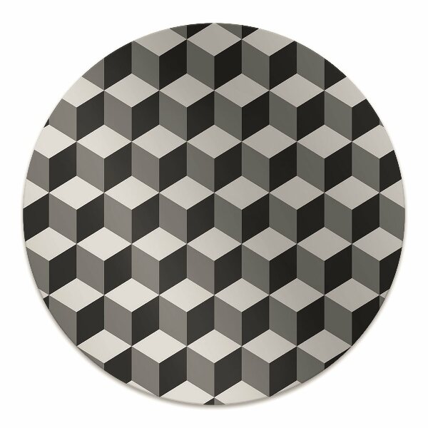 Podložka pod kancelářskou židli 3D kostky vzor
