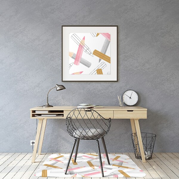 Podložka pod kancelářskou židli tužky Pattern