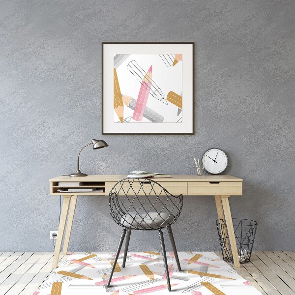 Podložka pod kancelářskou židli tužky Pattern