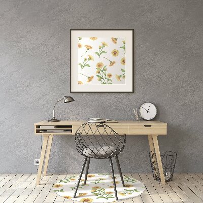 Podložka pod kancelářskou židli Slunečnice