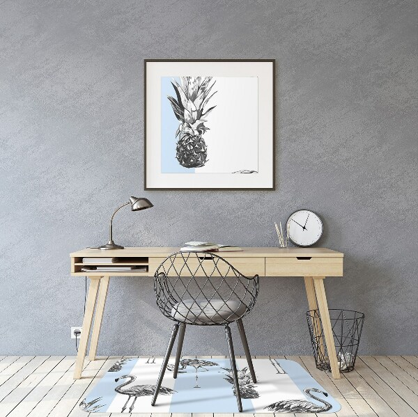 Ochranná podložka pod židli Flaming a ananas