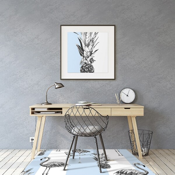 Ochranná podložka pod židli Flaming a ananas