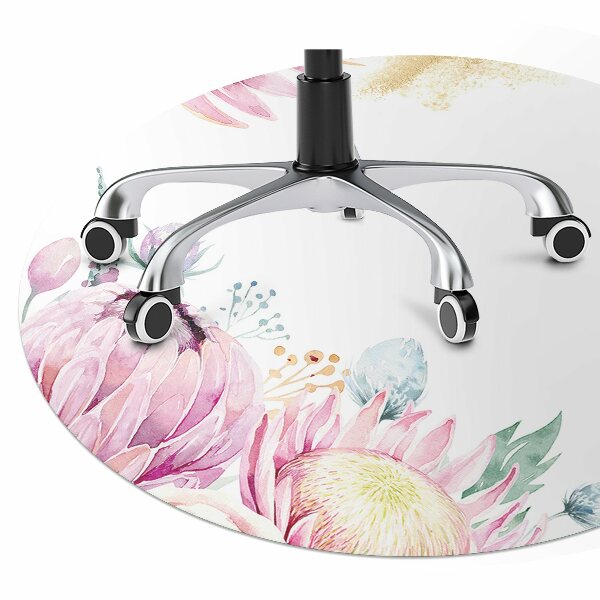 Ochranná podložka pod židli Flower frame