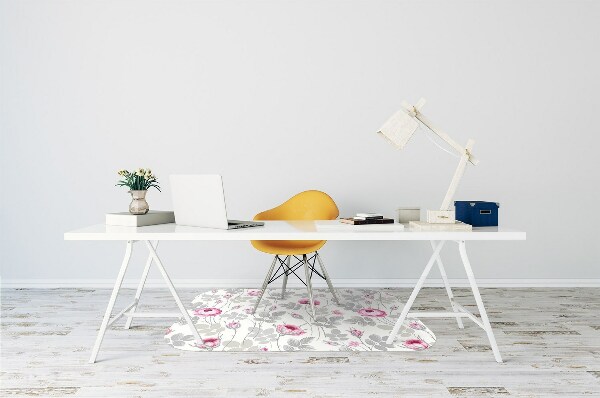 Ochranná podložka pod židli pastelové Roses