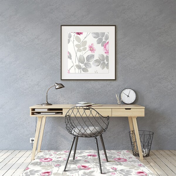 Ochranná podložka pod židli pastelové Roses