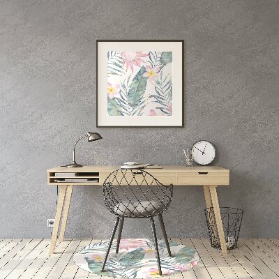 Ochranná podložka pod židli Světle růžové květy