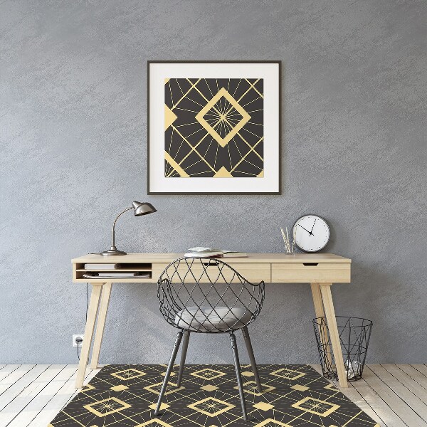 Ochranná podložka pod židli retro pattern