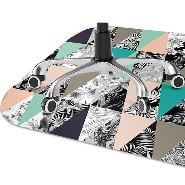 Podložka pod židli tropické patchwork