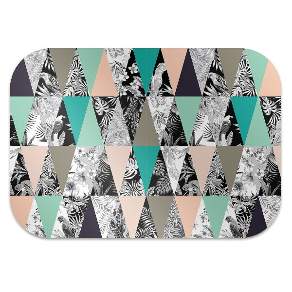 Podložka pod židli tropické patchwork