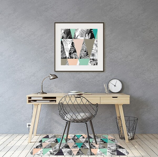 Podložka pod židli tropické patchwork