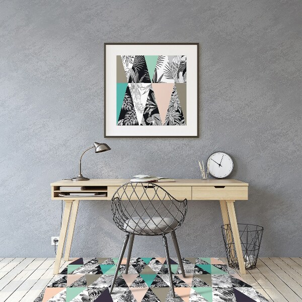 Podložka pod židli tropické patchwork