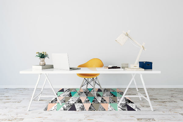 Podložka pod židli tropické patchwork