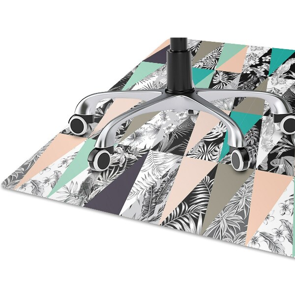 Podložka pod židli tropické patchwork