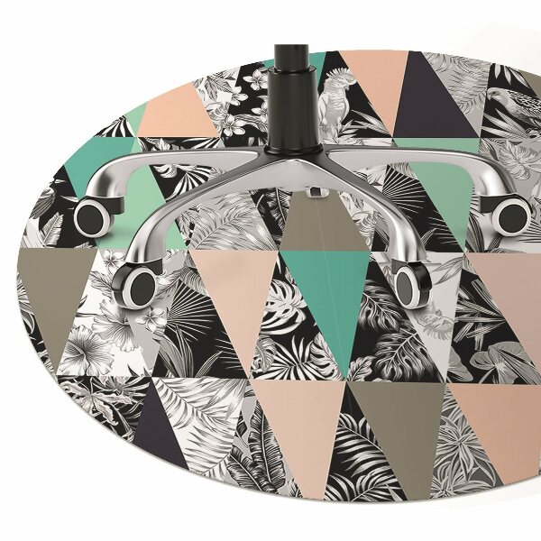 Podložka pod židli tropické patchwork
