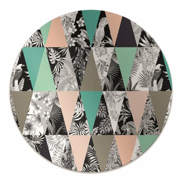 Podložka pod židli tropické patchwork