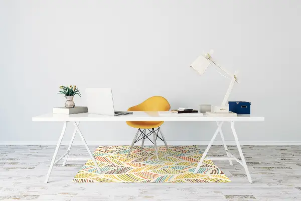 Podložka pod kancelářskou židli abstraktní vlny