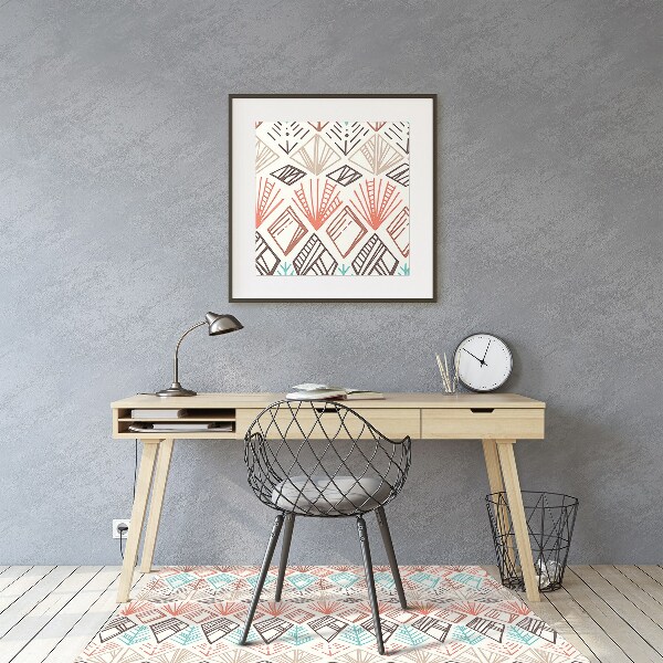 Podložka pod kancelářskou židli etnické pattern