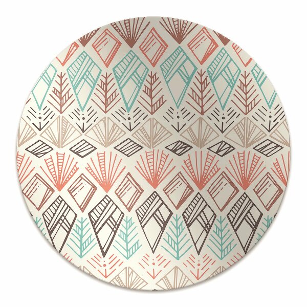 Podložka pod kancelářskou židli etnické pattern