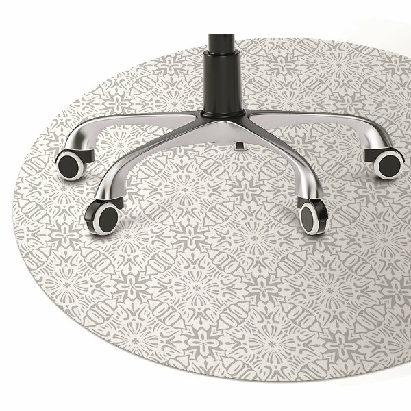 Podložka pod kancelářskou židli květinový ornament