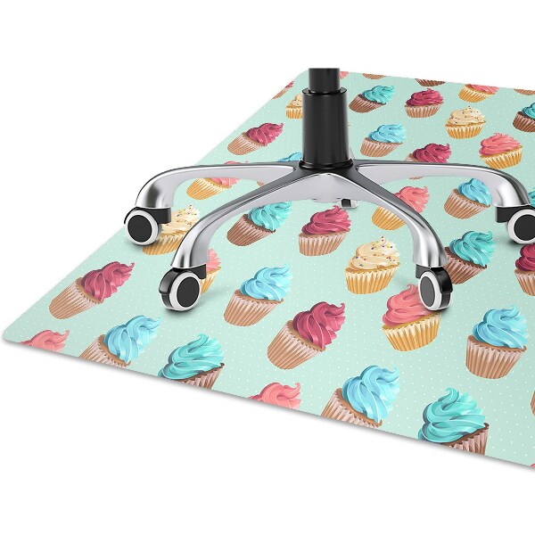 Podložka pod kancelářskou židli muffiny vdolky