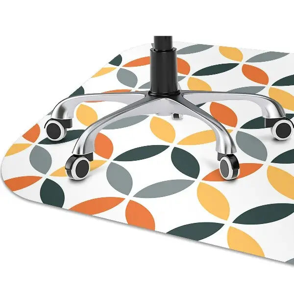 Podložka pod kancelářskou židli geometrické kola