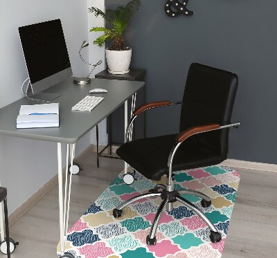 Podložka pod kancelářskou židli barevný vzor