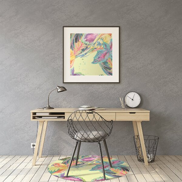 Podložka pod kancelářskou židli barevné papoušky