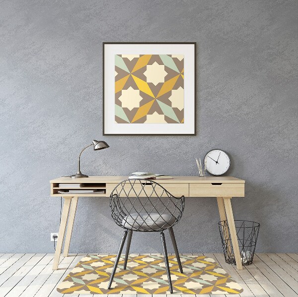 Ochranná podložka pod židli retro pattern