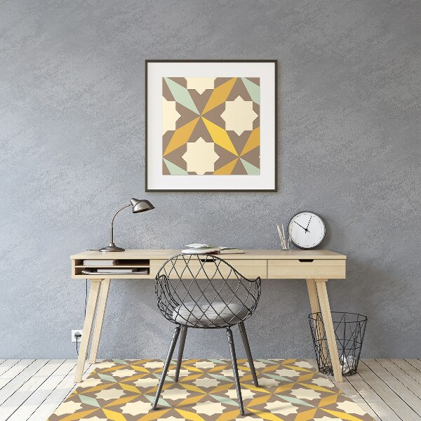 Ochranná podložka pod židli retro pattern