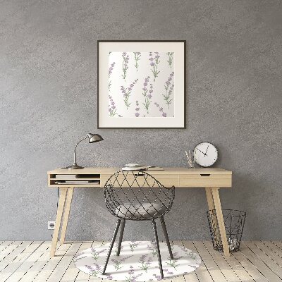 Ochranná podložka pod židli květy levandule