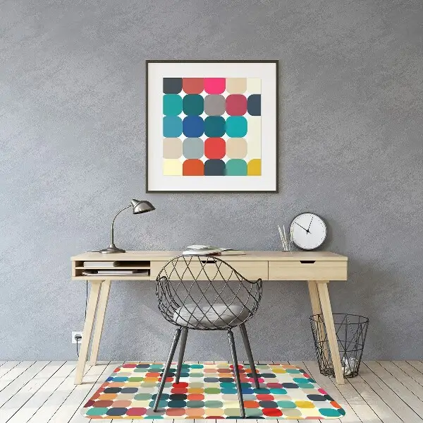 Podložka pod kancelářskou židli geometrický vzor