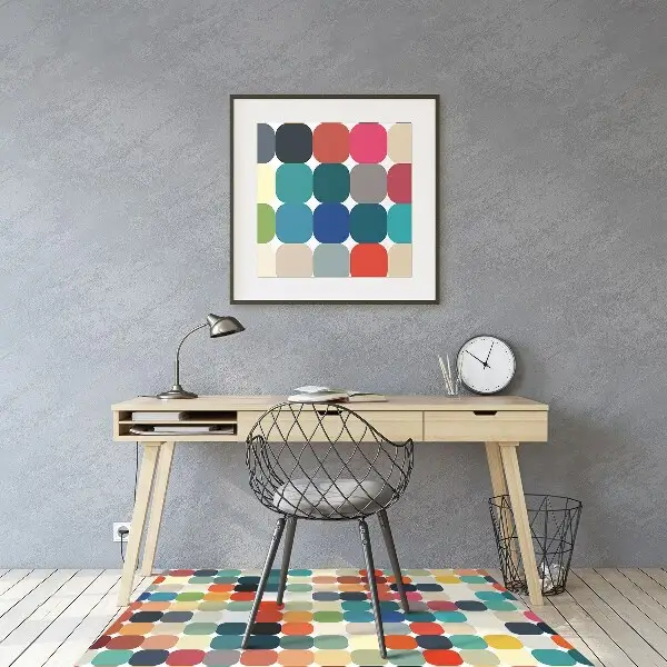 Podložka pod kancelářskou židli geometrický vzor