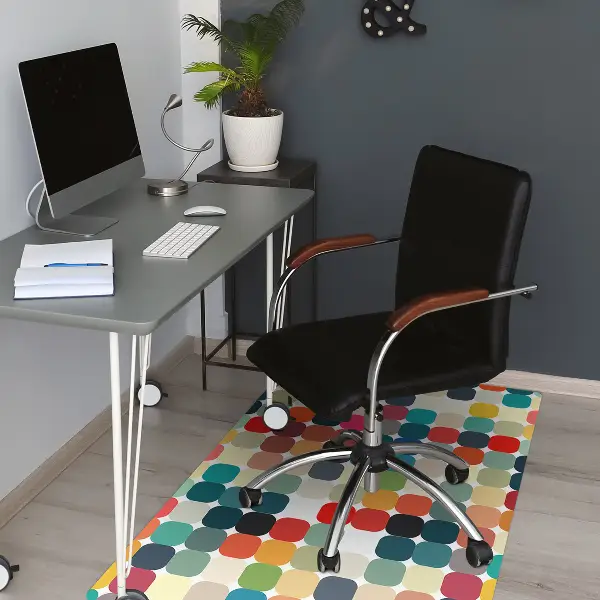 Podložka pod kancelářskou židli geometrický vzor