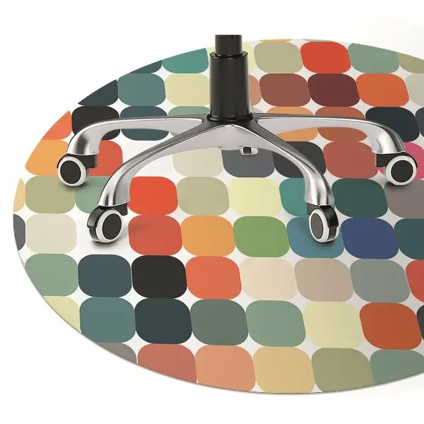 Podložka pod kancelářskou židli geometrický vzor