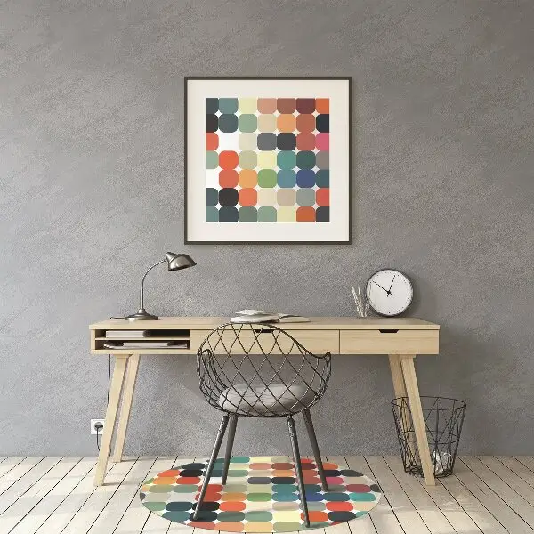 Podložka pod kancelářskou židli geometrický vzor