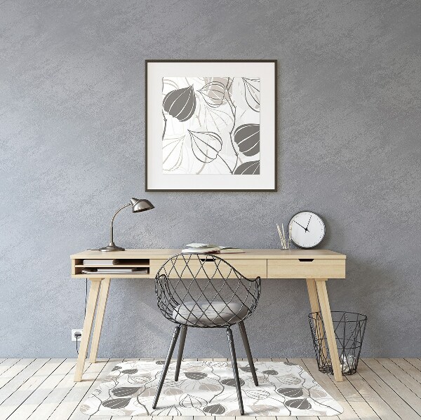 Podložka pod kancelářskou židli větve physalis