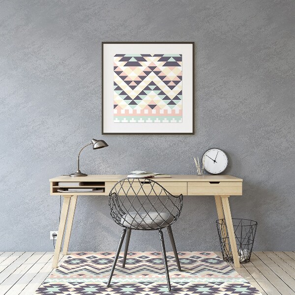 Podložka pod kancelářskou židli etnické pattern