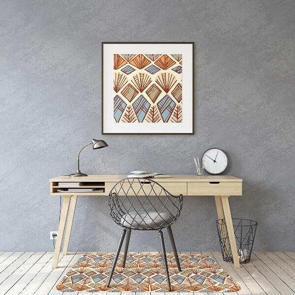Podložka pod židli Etnické brown pattern