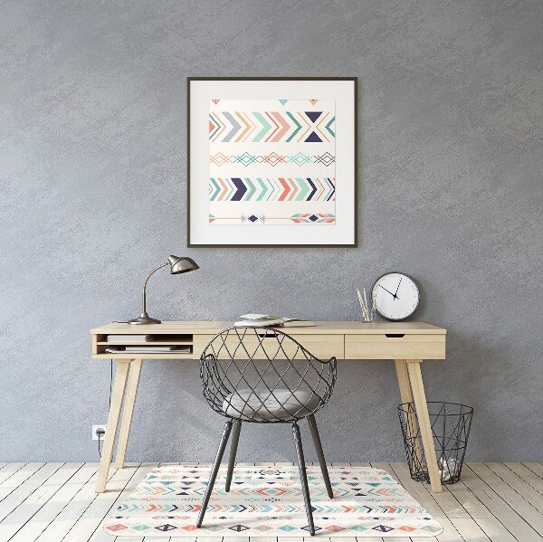 Podložka pod kancelářskou židli etnické pattern