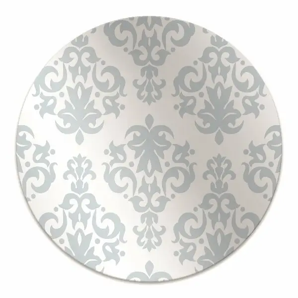 Ochranná podložka pod židli šedá ornament