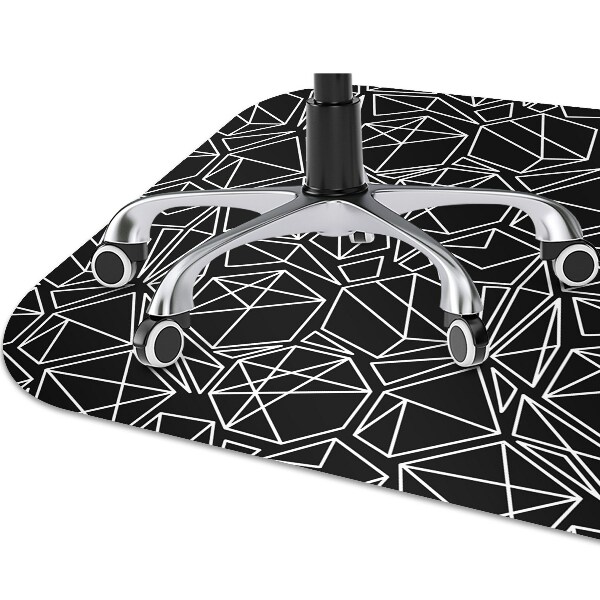Ochranná podložka pod židli geometrické pevné látky