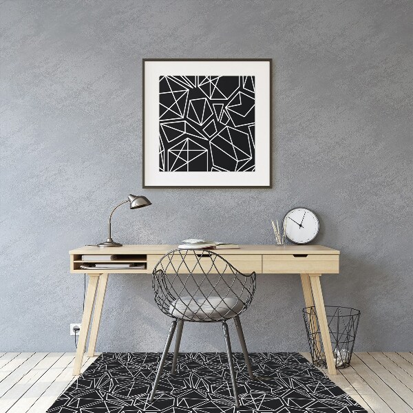 Ochranná podložka pod židli geometrické pevné látky