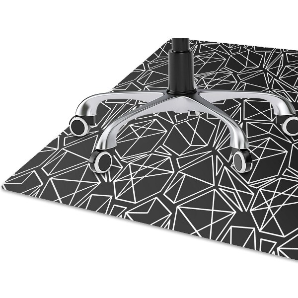 Ochranná podložka pod židli geometrické pevné látky