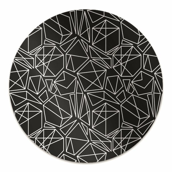 Ochranná podložka pod židli geometrické pevné látky